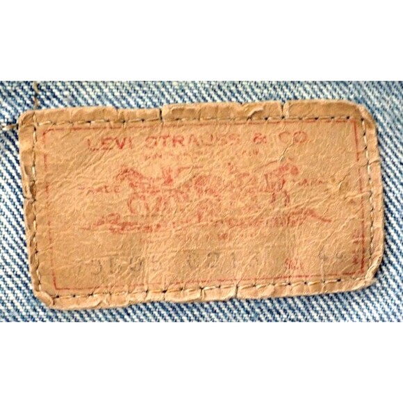 VTG Levi Strauss Jean Jacket sz 44 Trucker 70505-0213 Blue Houston Police Dept - Picture 3 of 16